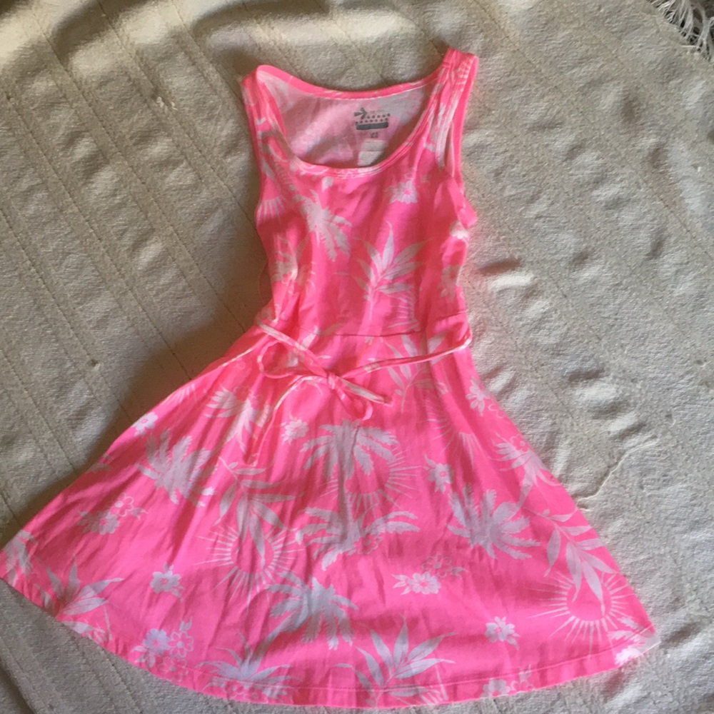 Cute kids pink sun dress